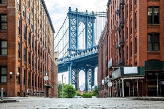 Manhattan Bridge over the East River in New York